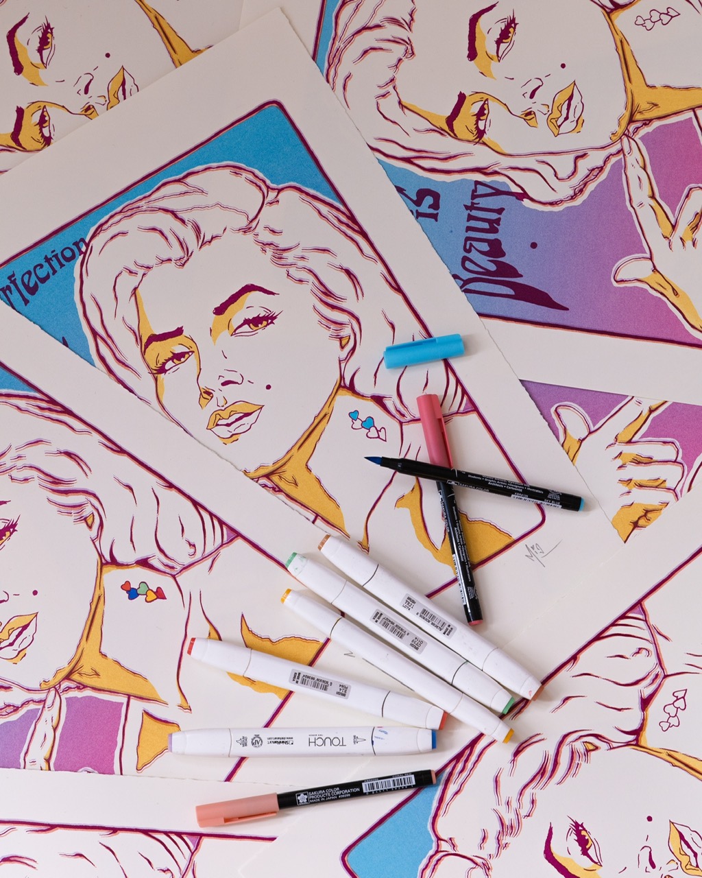 marylin monroe drawing mio ondra michalek